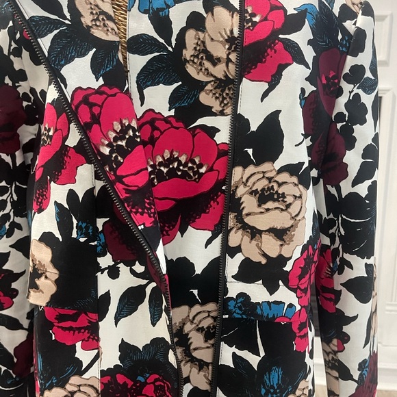 Adrianna Papell Flower Jacket -10 - Picture 10 of 14